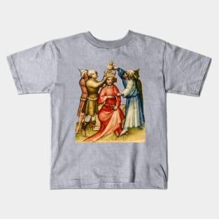 Medieval Meme Art - Salbung Davids Kids T-Shirt